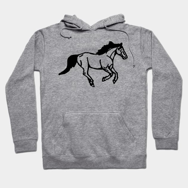 Galloping horse Hoodie by Shyflyer